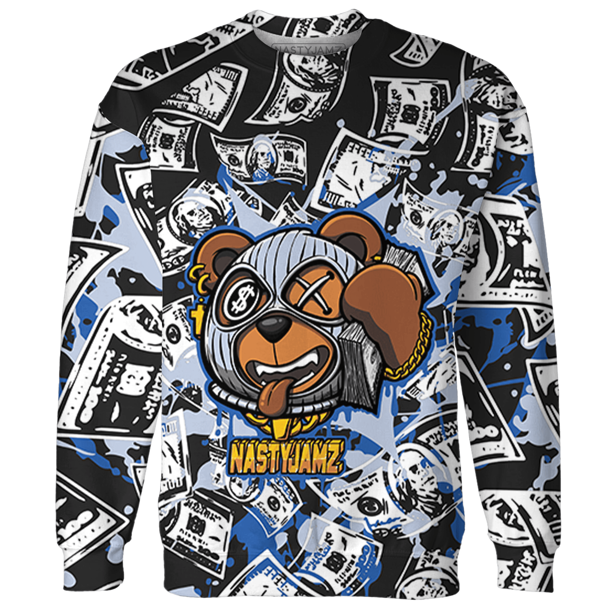 Low Space Jamz 11s Sweatshirt Match Money Motive BER 3D All-Over Print - NastyJamz