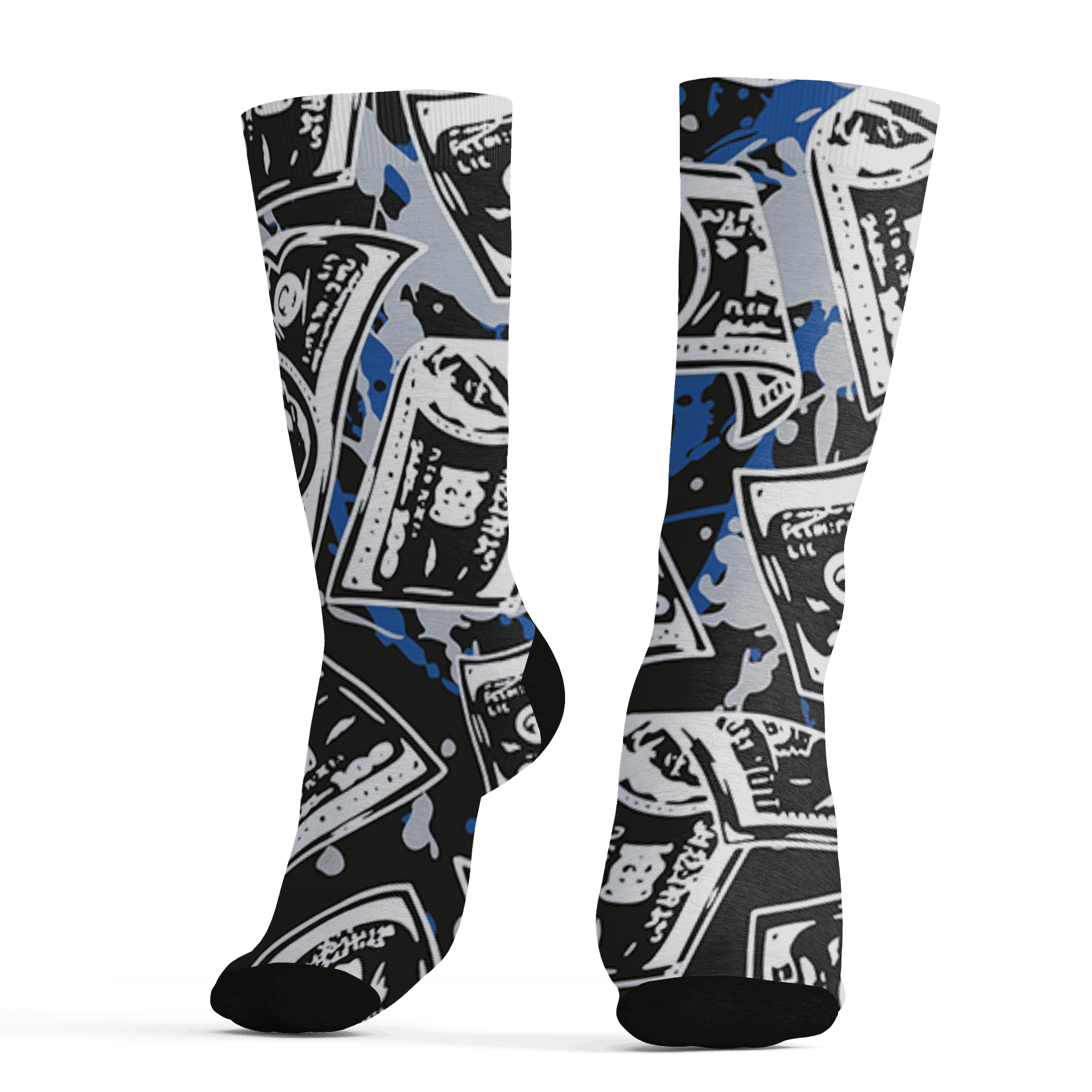 Low Space Jamz 11s Socks Match Money Motive BER 3D All-Over Print - NastyJamz