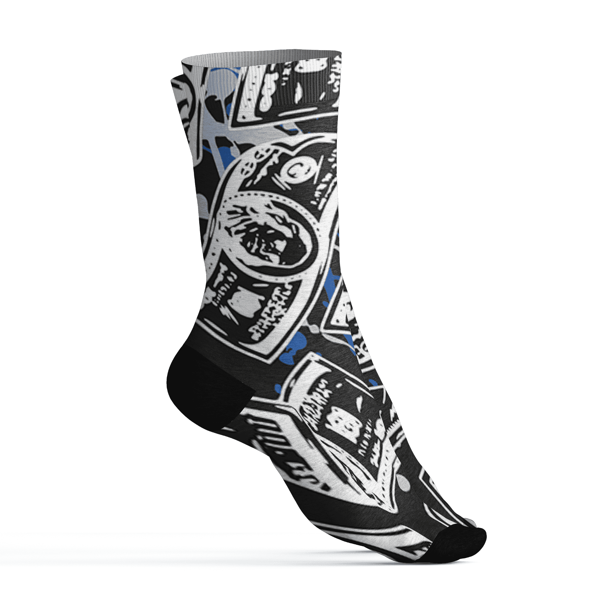 Low Space Jamz 11s Socks Match Money Motive BER 3D All-Over Print - NastyJamz