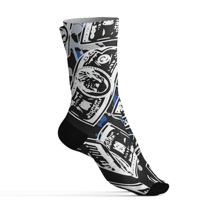 Low Space Jamz 11s Socks Match Money Motive BER 3D All-Over Print - NastyJamz
