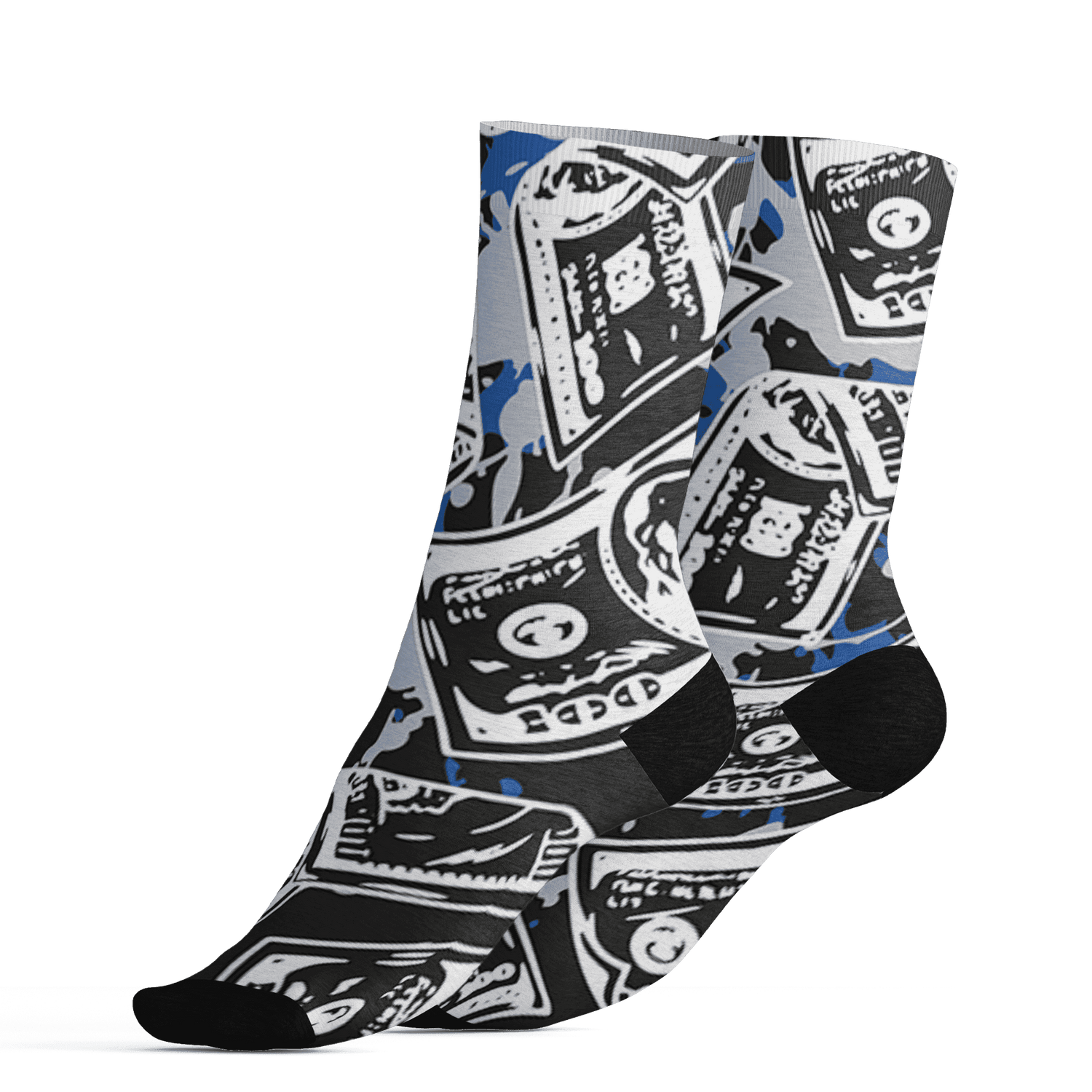 Low Space Jamz 11s Socks Match Money Motive BER 3D All-Over Print - NastyJamz