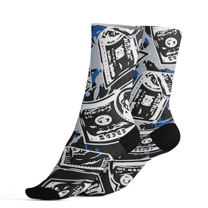 Low Space Jamz 11s Socks Match Money Motive BER 3D All-Over Print - NastyJamz