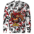 Retro Red Taxi 12s Sweatshirt Match Money Motive BER 3D All-Over Print - NastyJamz