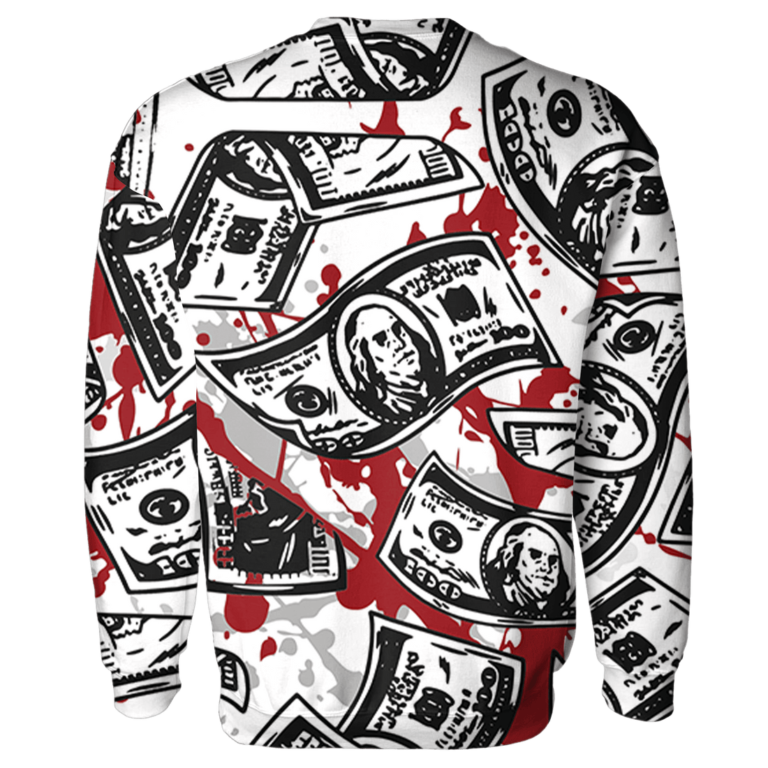 Retro Red Taxi 12s Sweatshirt Match Money Motive BER 3D All-Over Print - NastyJamz