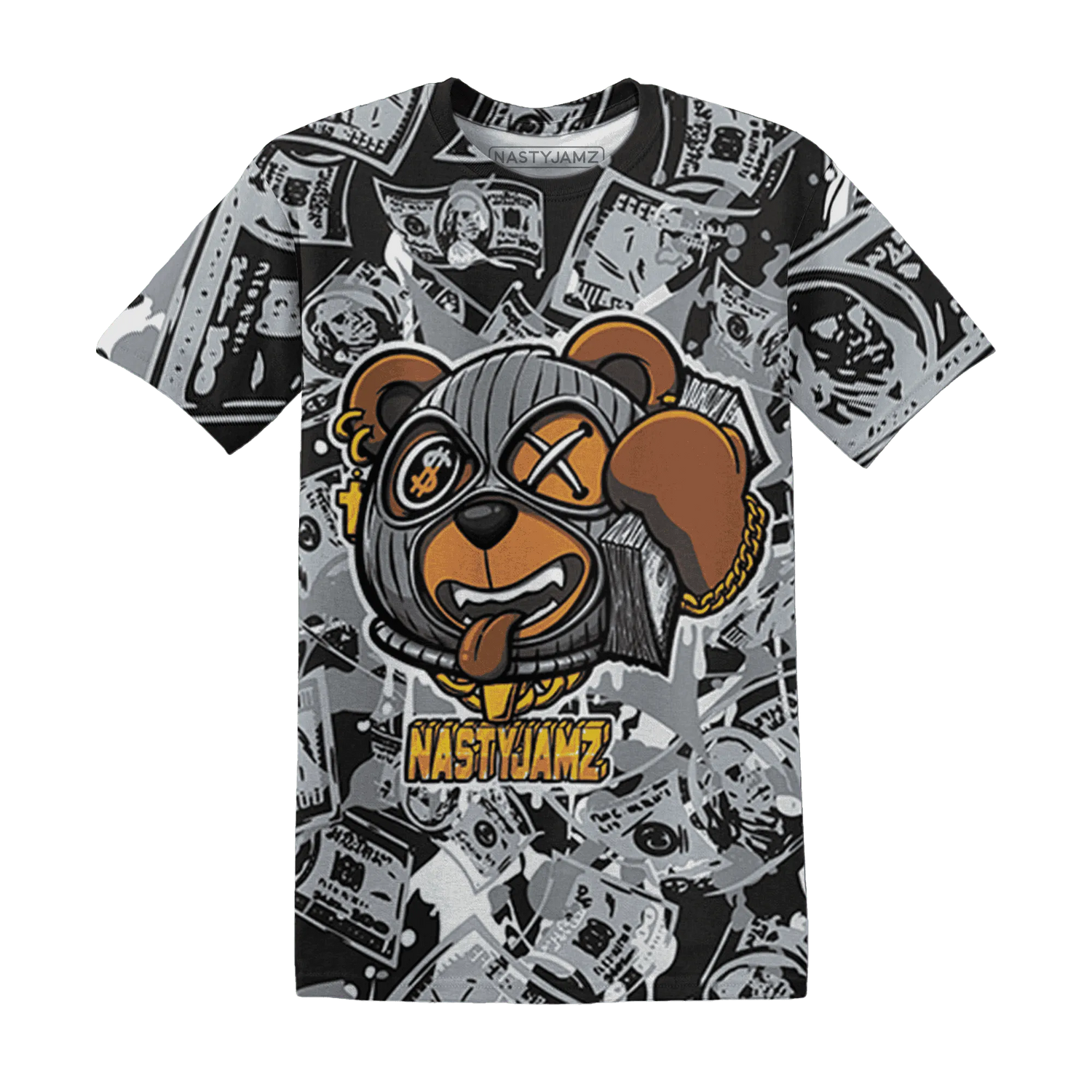 Wolf-Grey-12s-T-Shirt-Match-Money-Motive-BER-3D