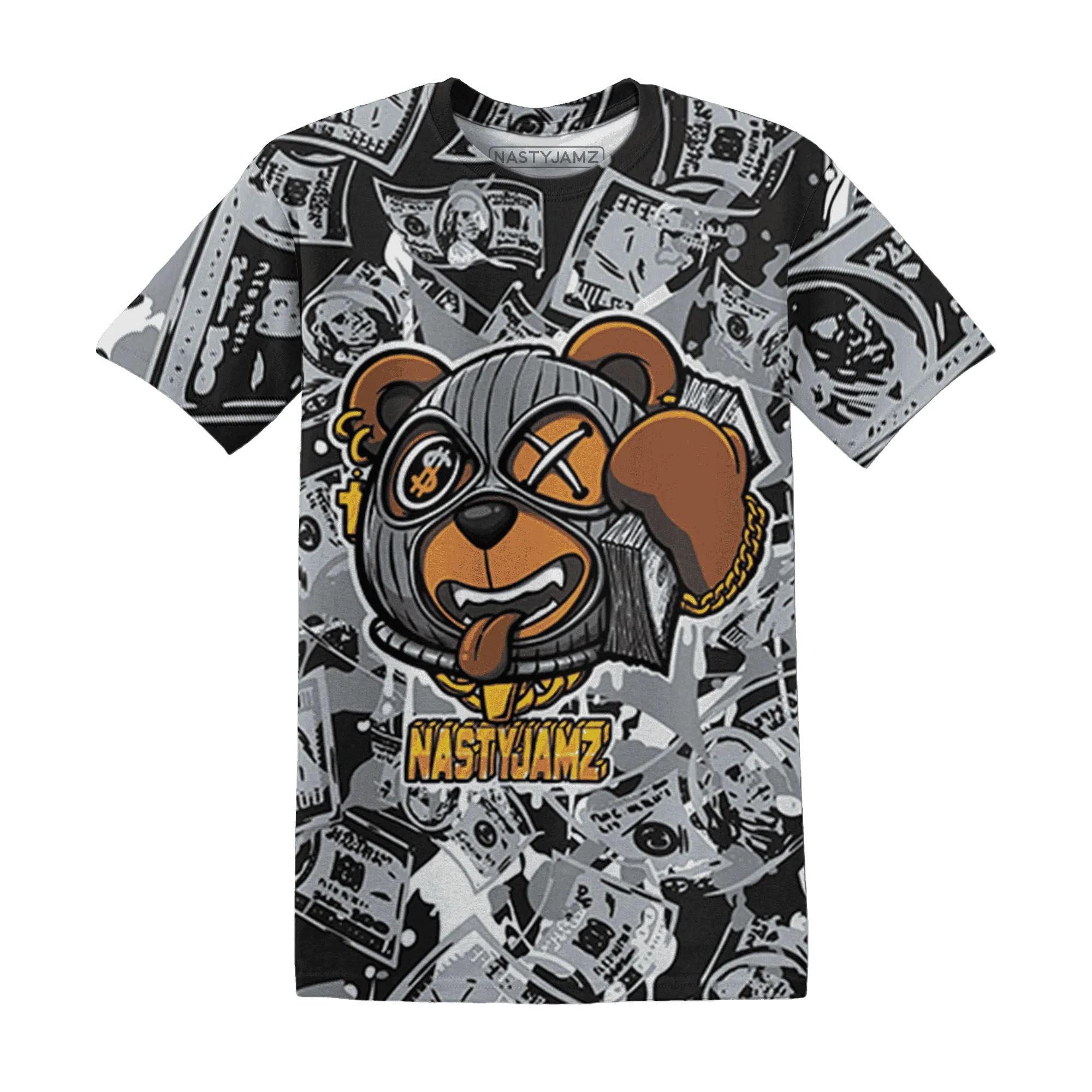 Wolf-Grey-12s-T-Shirt-Match-Money-Motive-BER-3D