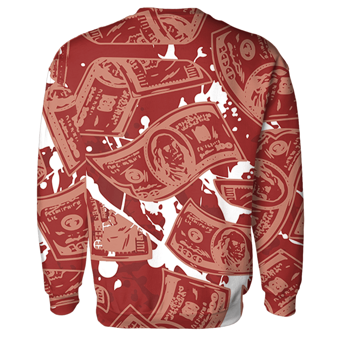 Dune Red 13s Sweatshirt Match Money Motive BER 3D All-Over Print - NastyJamz