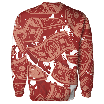 Dune Red 13s Sweatshirt Match Money Motive BER 3D All-Over Print - NastyJamz