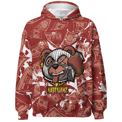 Dune Red 13s Hoodie Match Money Motive BER 3D All-Over Print - NastyJamz
