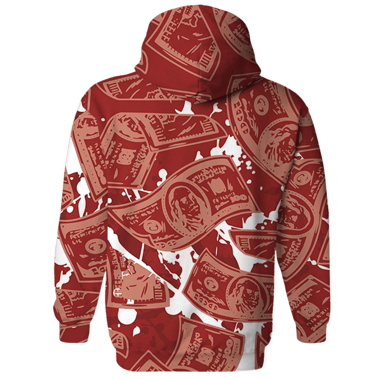 Dune Red 13s Hoodie Match Money Motive BER 3D All-Over Print - NastyJamz