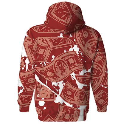 Dune Red 13s Hoodie Match Money Motive BER 3D All-Over Print - NastyJamz