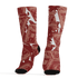 Dune Red 13s Socks Match Money Motive BER 3D All-Over Print - NastyJamz