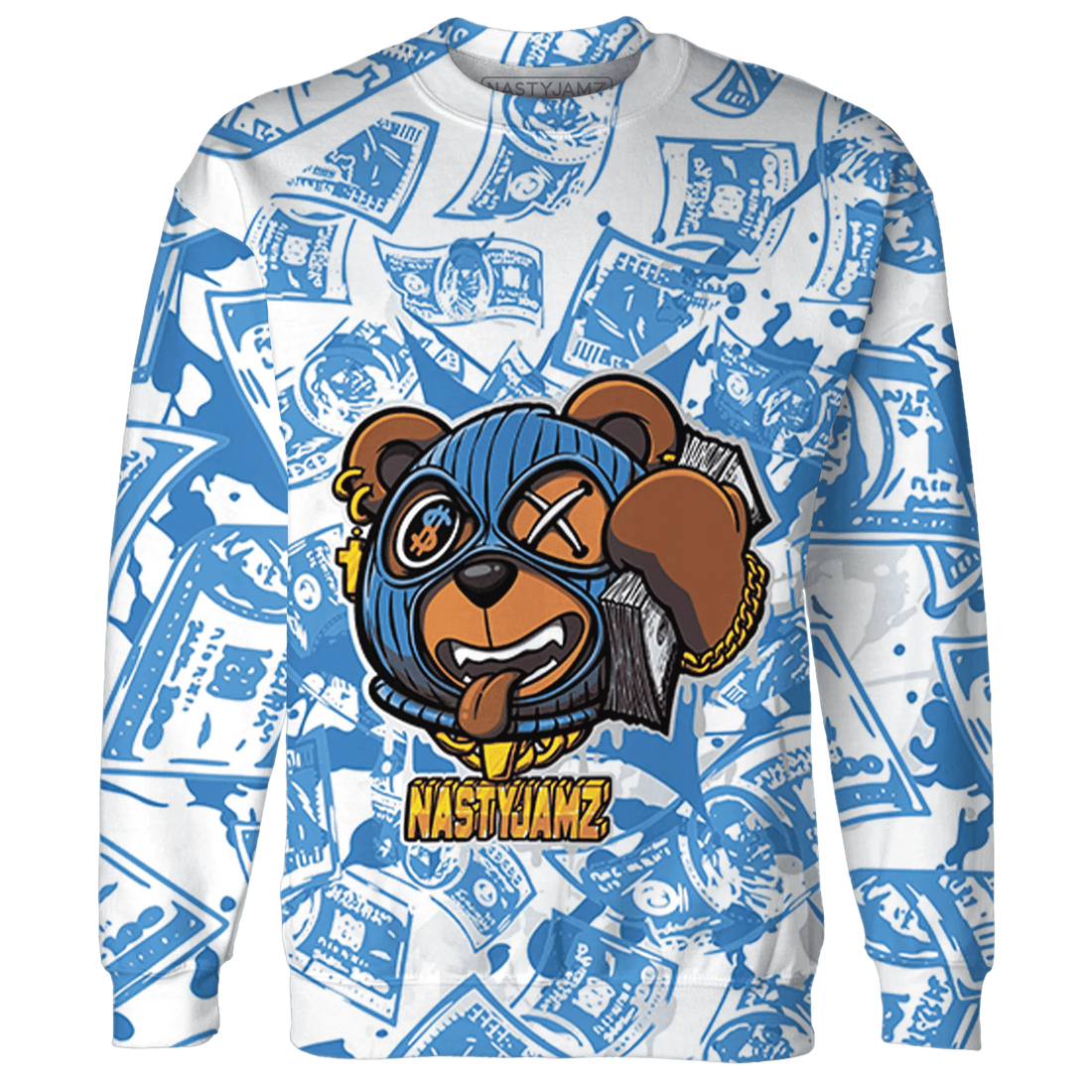 Carolina-Blue-Univercitii-17s-Sweatshirt-Match-Money-Motive-BER-3D