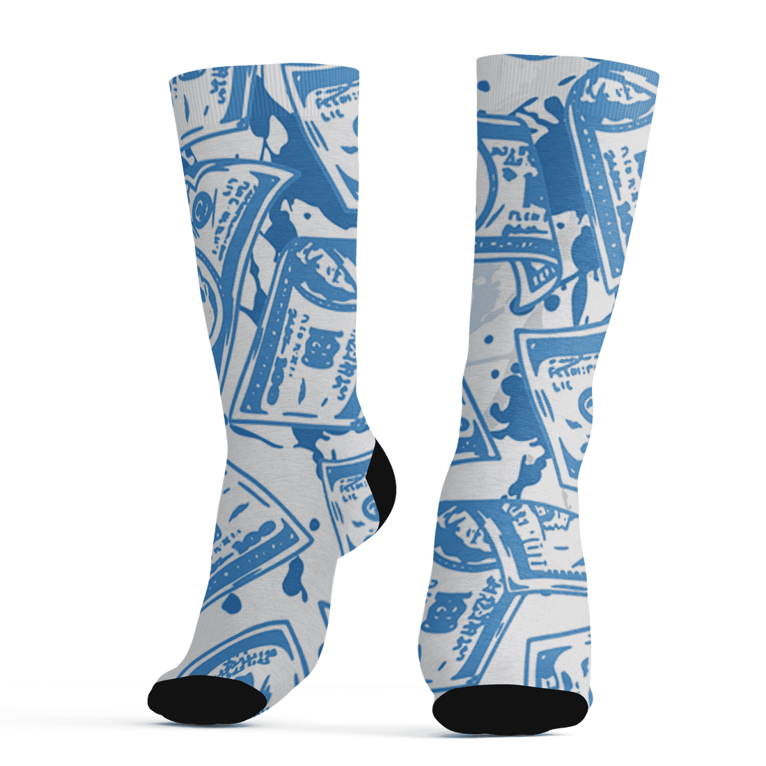 Carolina-Blue-Univercitii-17s-Socks-Match-Money-Motive-BER-3D