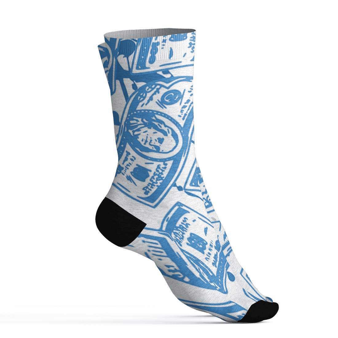 Carolina-Blue-Univercitii-17s-Socks-Match-Money-Motive-BER-3D