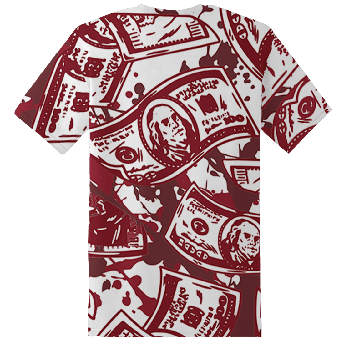 High 85 Metallic Burgundy 1s T Shirt Match Money Motive BER 3D All-Over Print - NastyJamz