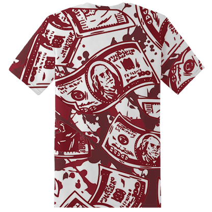High 85 Metallic Burgundy 1s T Shirt Match Money Motive BER 3D All-Over Print - NastyJamz