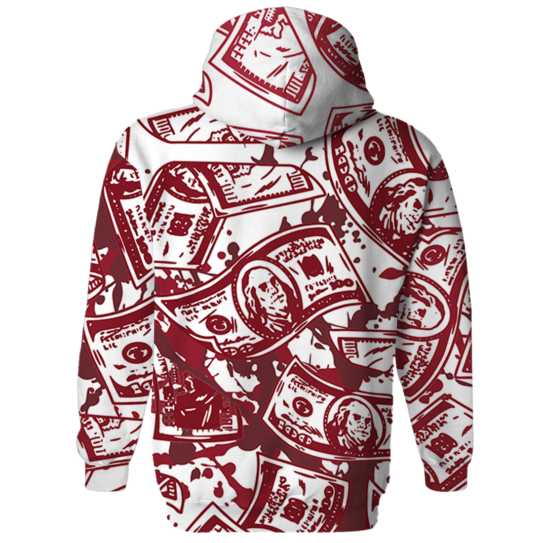 High 85 Metallic Burgundy 1s Hoodie Match Money Motive BER 3D All-Over Print - NastyJamz
