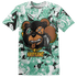 High OG Green Glow 1s T Shirt Match Money Motive BER 3D All-Over Print - NastyJamz