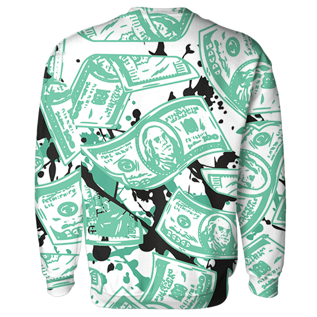 High OG Green Glow 1s Sweatshirt Match Money Motive BER 3D All-Over Print - NastyJamz