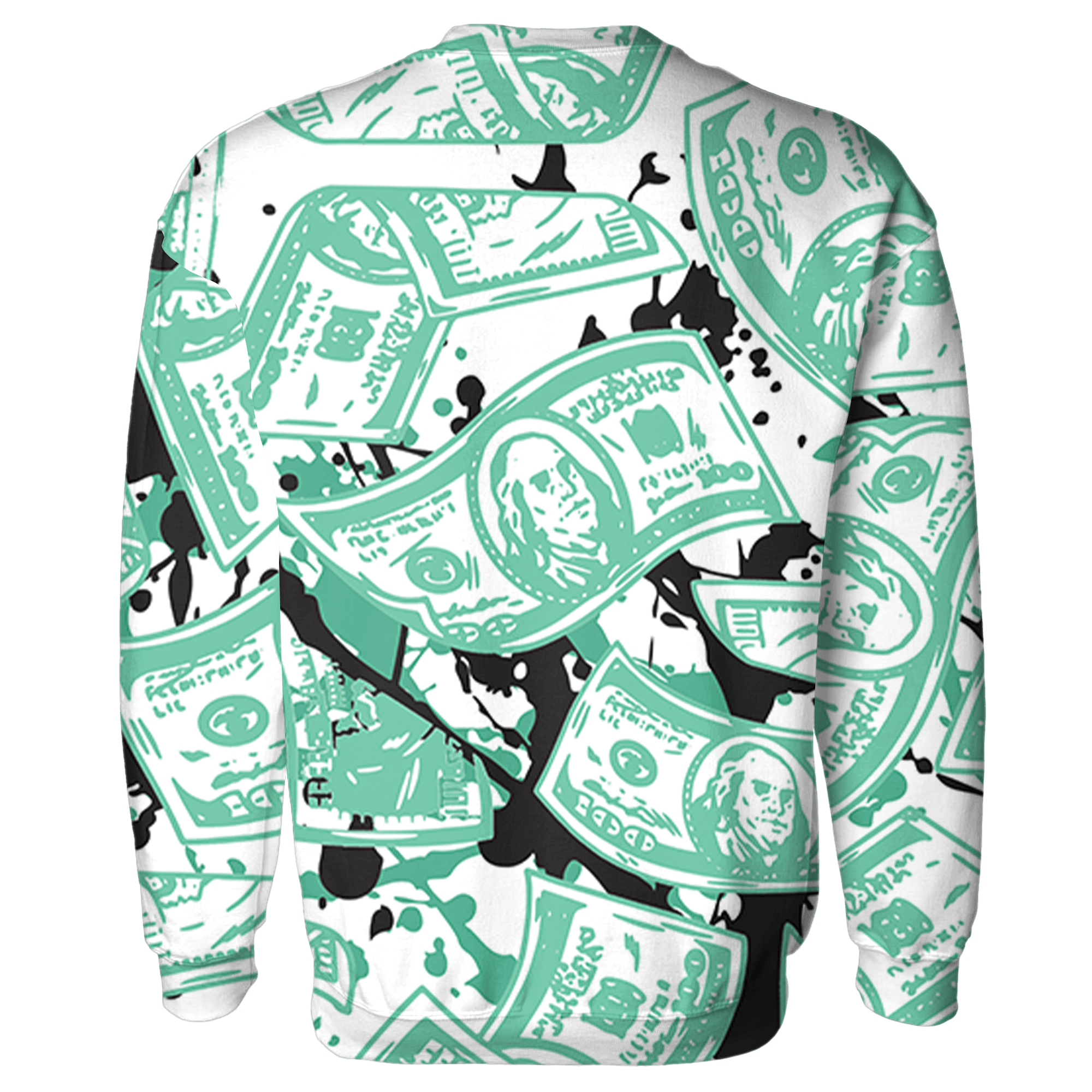 High OG Green Glow 1s Sweatshirt Match Money Motive BER 3D All-Over Print - NastyJamz