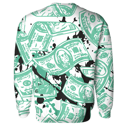 High OG Green Glow 1s Sweatshirt Match Money Motive BER 3D All-Over Print - NastyJamz