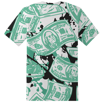 High OG Green Glow 1s T Shirt Match Money Motive BER 3D All-Over Print - NastyJamz