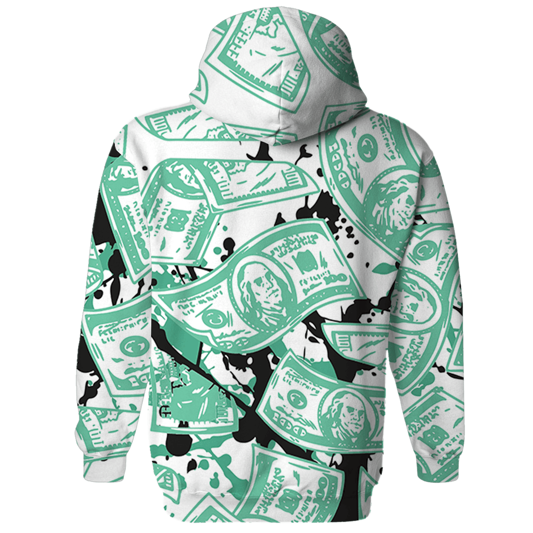 High OG Green Glow 1s Hoodie Match Money Motive BER 3D All-Over Print - NastyJamz