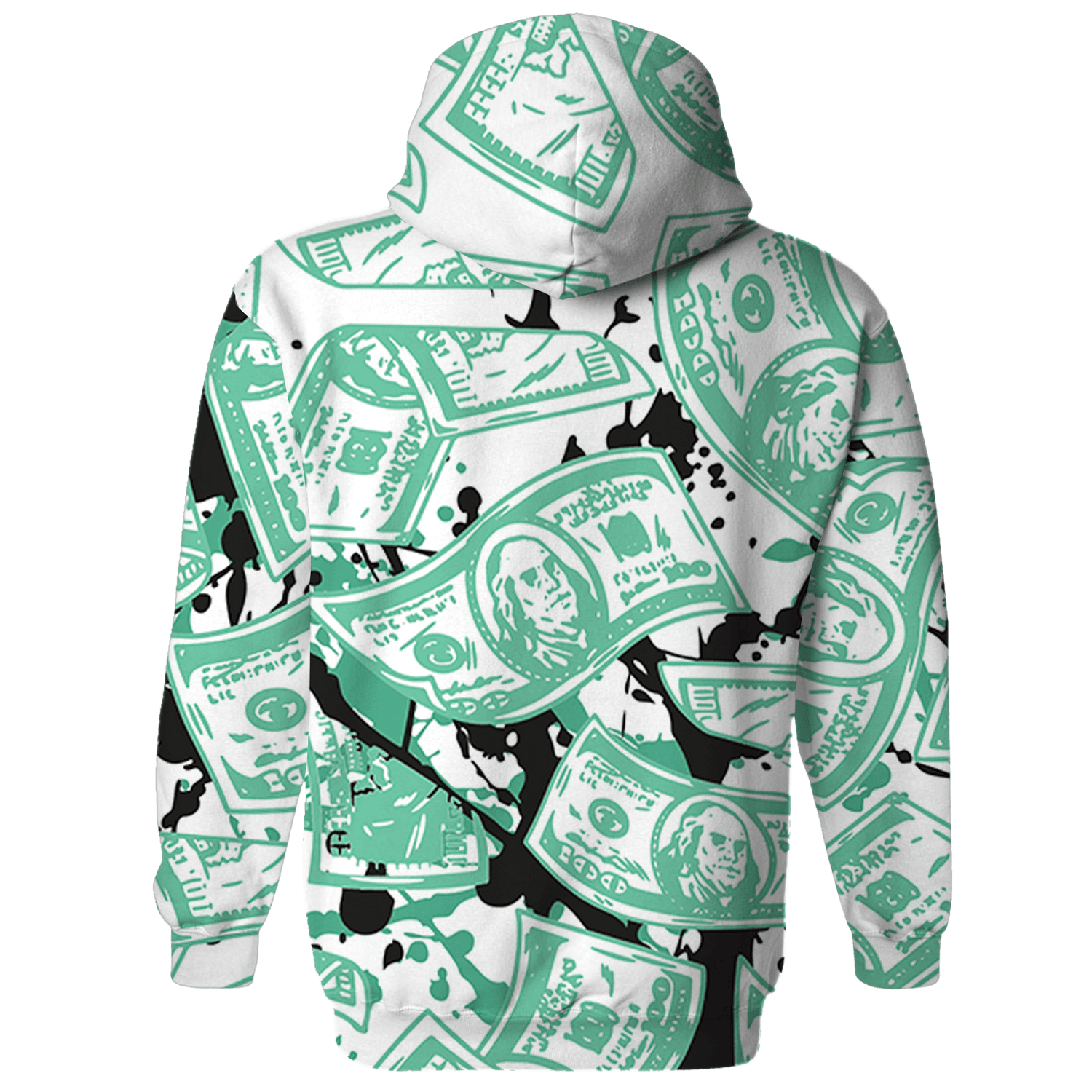 High OG Green Glow 1s Hoodie Match Money Motive BER 3D All-Over Print - NastyJamz