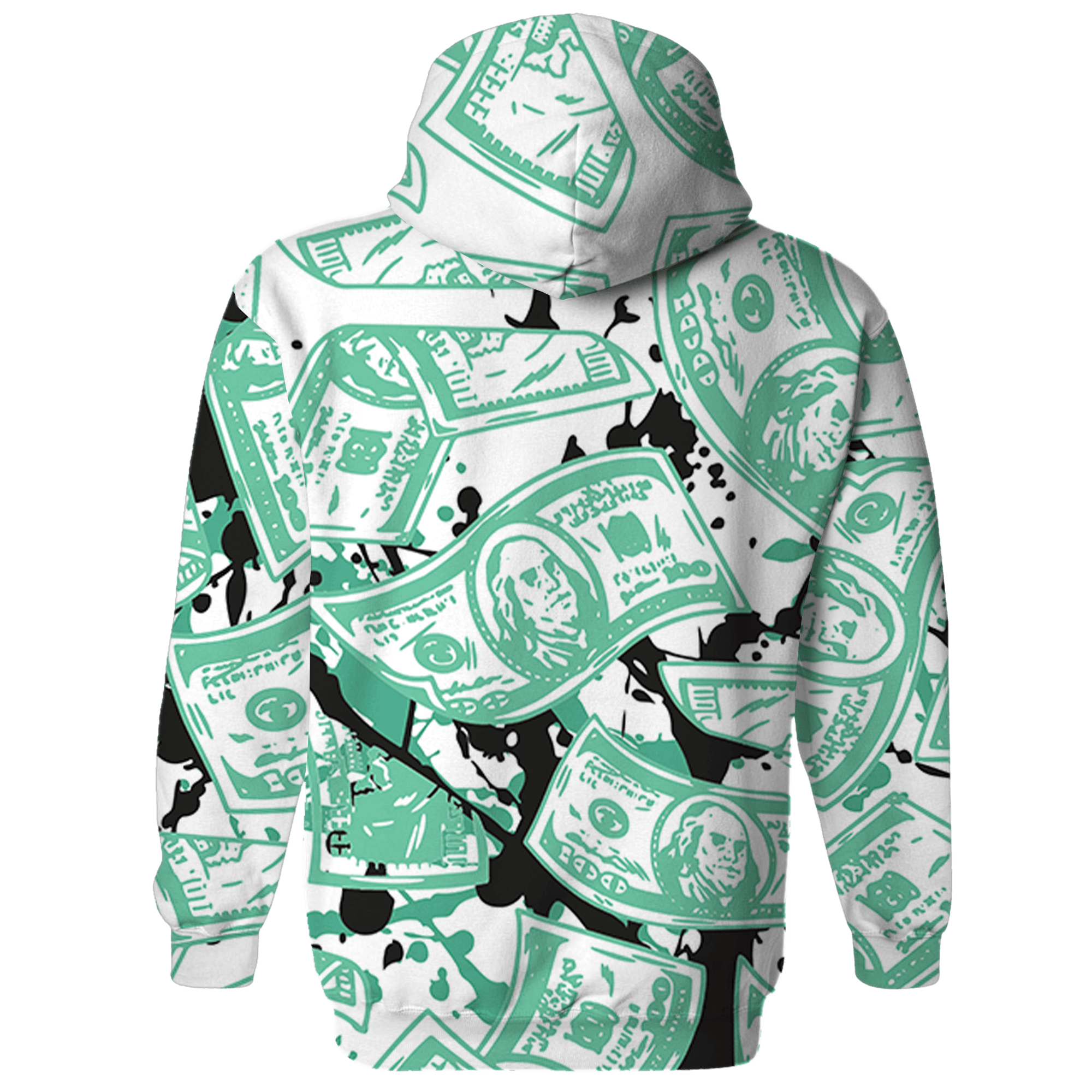 High OG Green Glow 1s Hoodie Match Money Motive BER 3D All-Over Print - NastyJamz