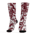 High White Team Red 1s Socks Match Money Motive BER 3D All-Over Print - NastyJamz
