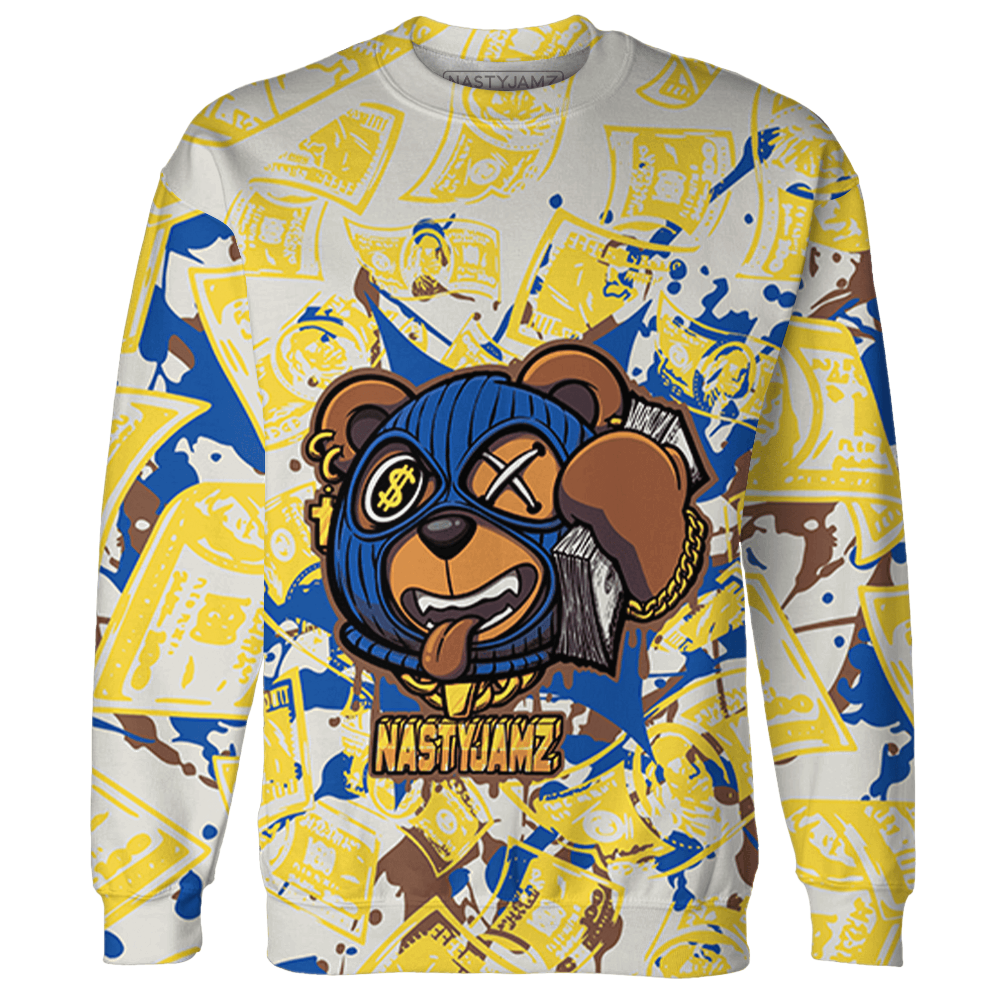 Low OG Canary TVSC 1s Sweatshirt Match Money Motive BER 3D All-Over Print - NastyJamz