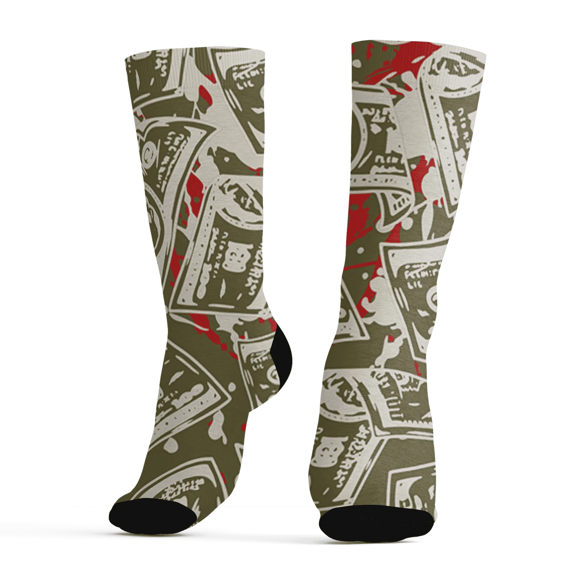 Medium-Olive-1s-Socks-Match-Money-Motive-BER-3D