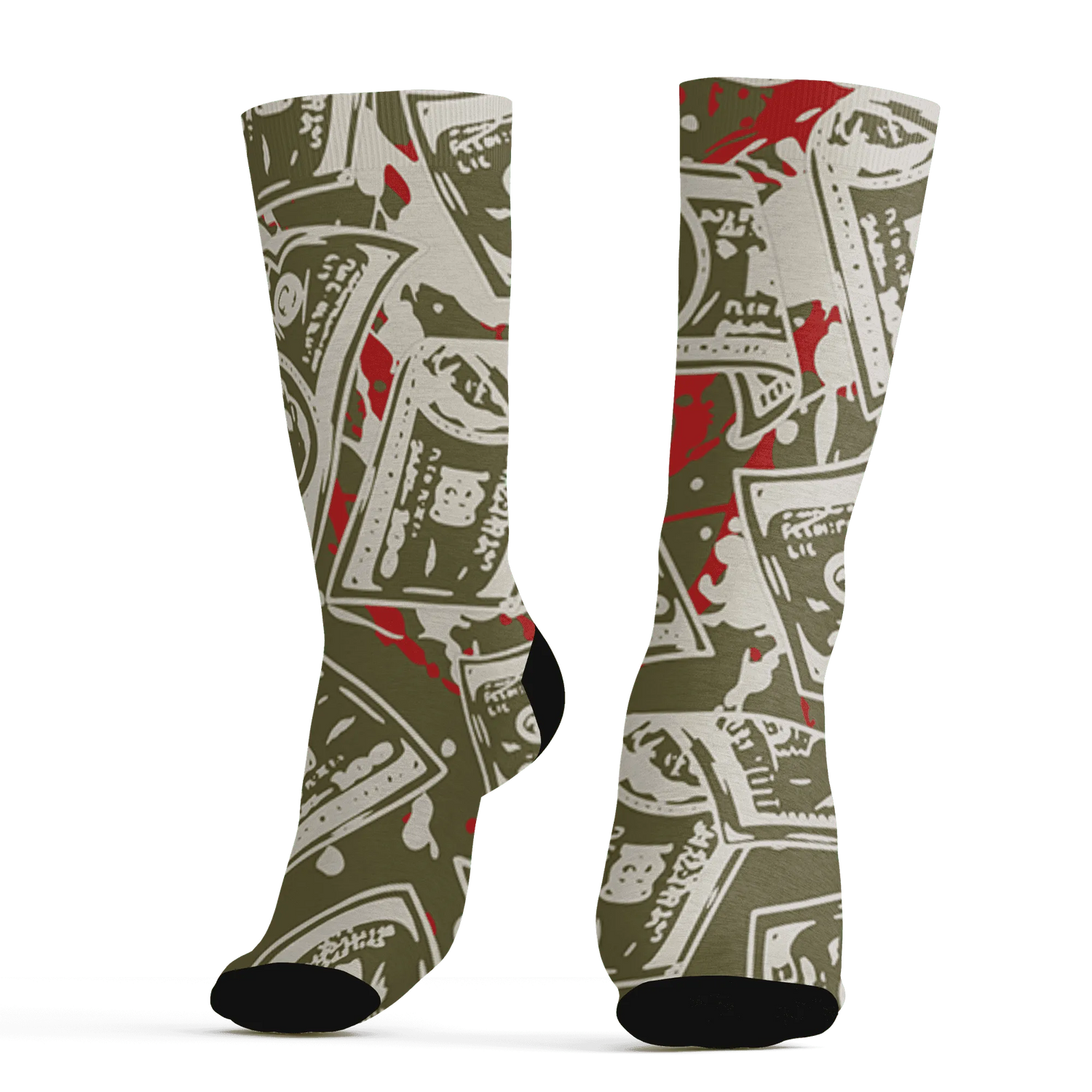 Medium-Olive-1s-Socks-Match-Money-Motive-BER-3D