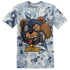 Mid Diffused Blue Grey 1s T Shirt Match Money Motive BER 3D All-Over Print - NastyJamz