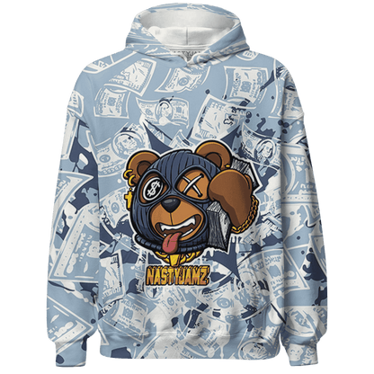 Mid Diffused Blue Grey 1s Hoodie Match Money Motive BER 3D All-Over Print - NastyJamz