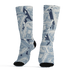 Mid Diffused Blue Grey 1s Socks Match Money Motive BER 3D All-Over Print - NastyJamz
