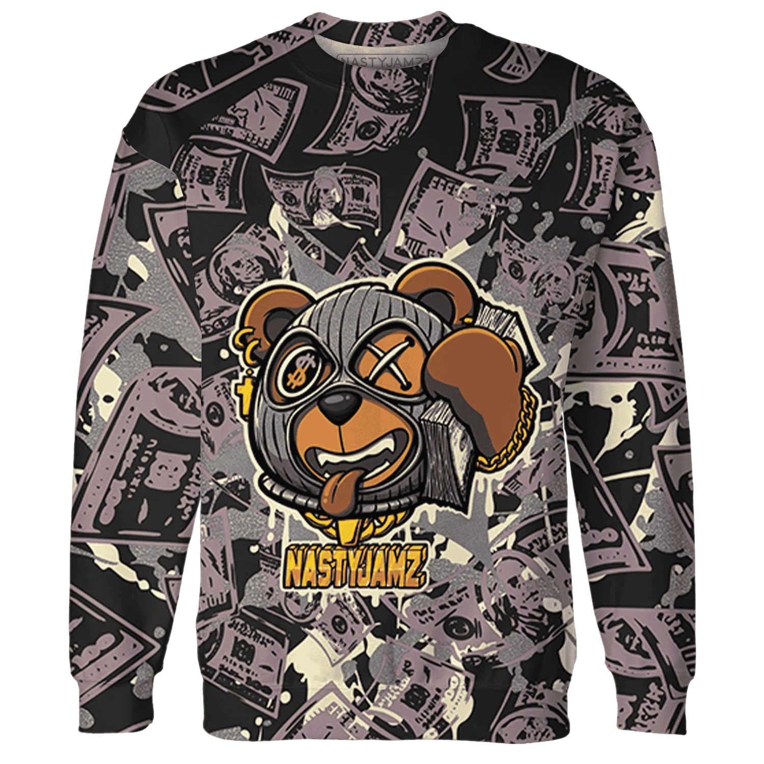 Black-Violet-Ore-3s-Sweatshirt-Match-Money-Motive-BER-3D