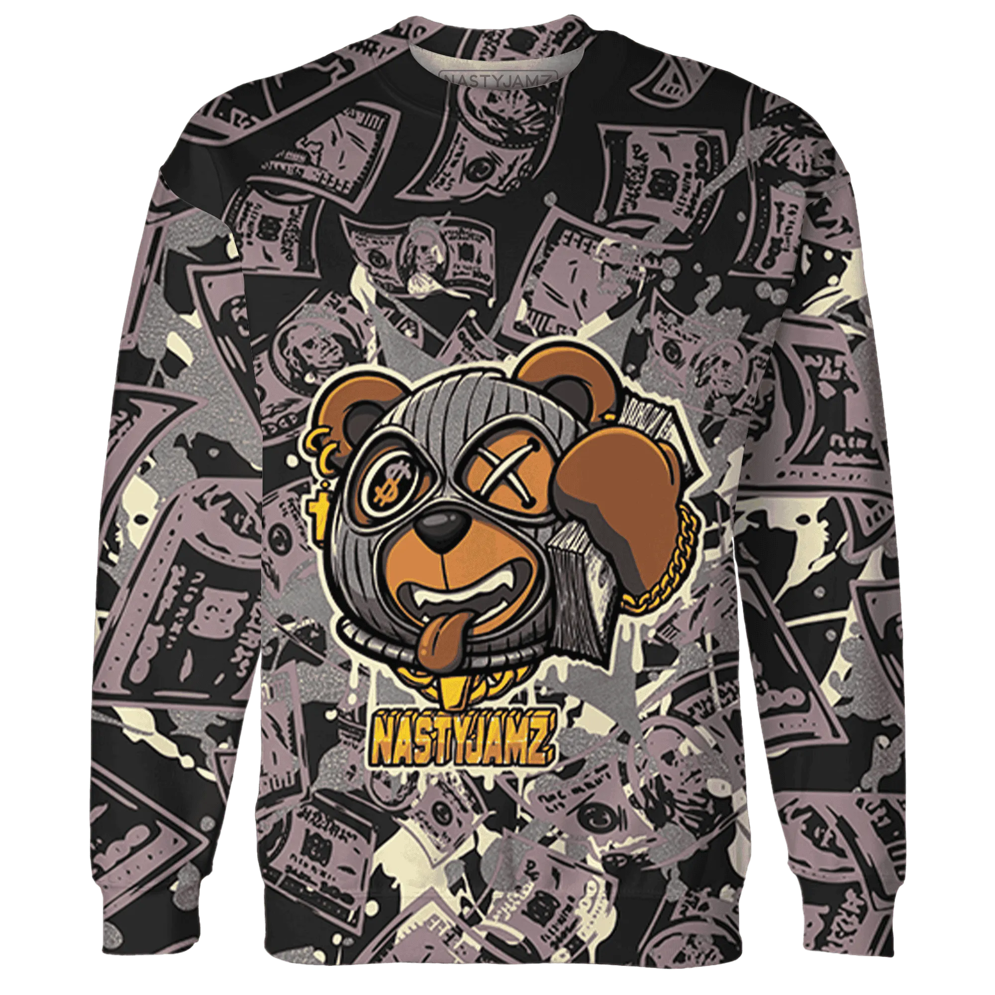 Black-Violet-Ore-3s-Sweatshirt-Match-Money-Motive-BER-3D