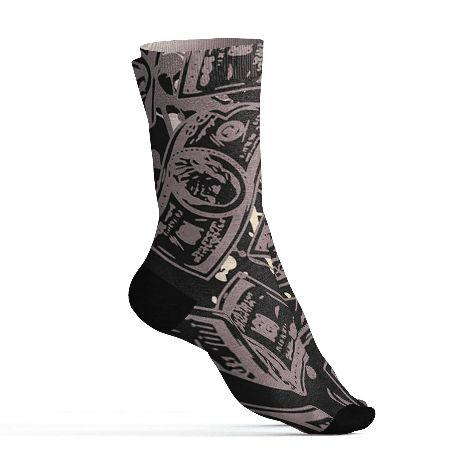 Black-Violet-Ore-3s-Socks-Match-Money-Motive-BER-3D