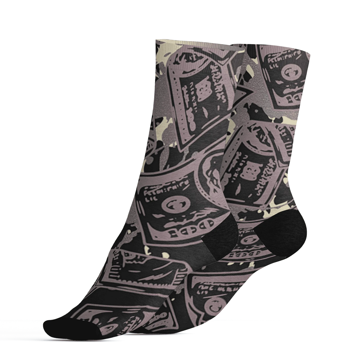 Black-Violet-Ore-3s-Socks-Match-Money-Motive-BER-3D