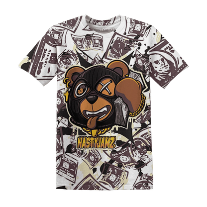Burgundy-Crush-3s-T-Shirt-Match-Money-Motive-BER-3D