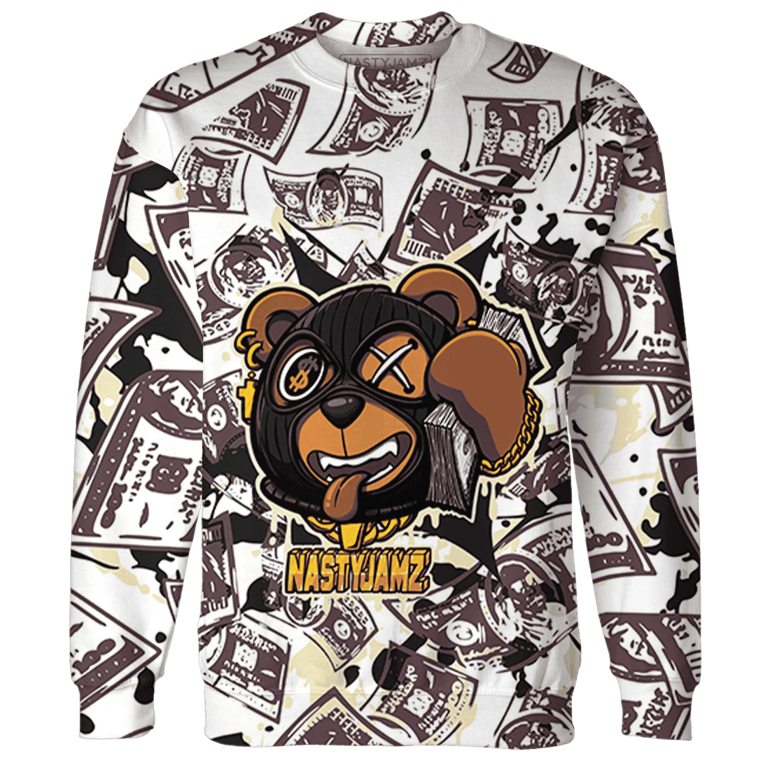 Burgundy-Crush-3s-Sweatshirt-Match-Money-Motive-BER-3D