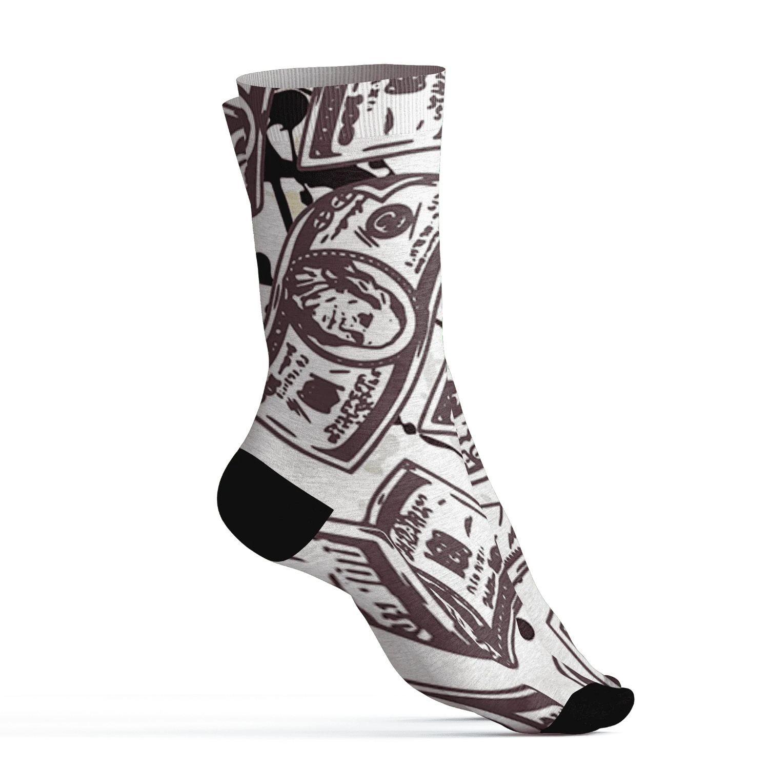 Burgundy-Crush-3s-Socks-Match-Money-Motive-BER-3D