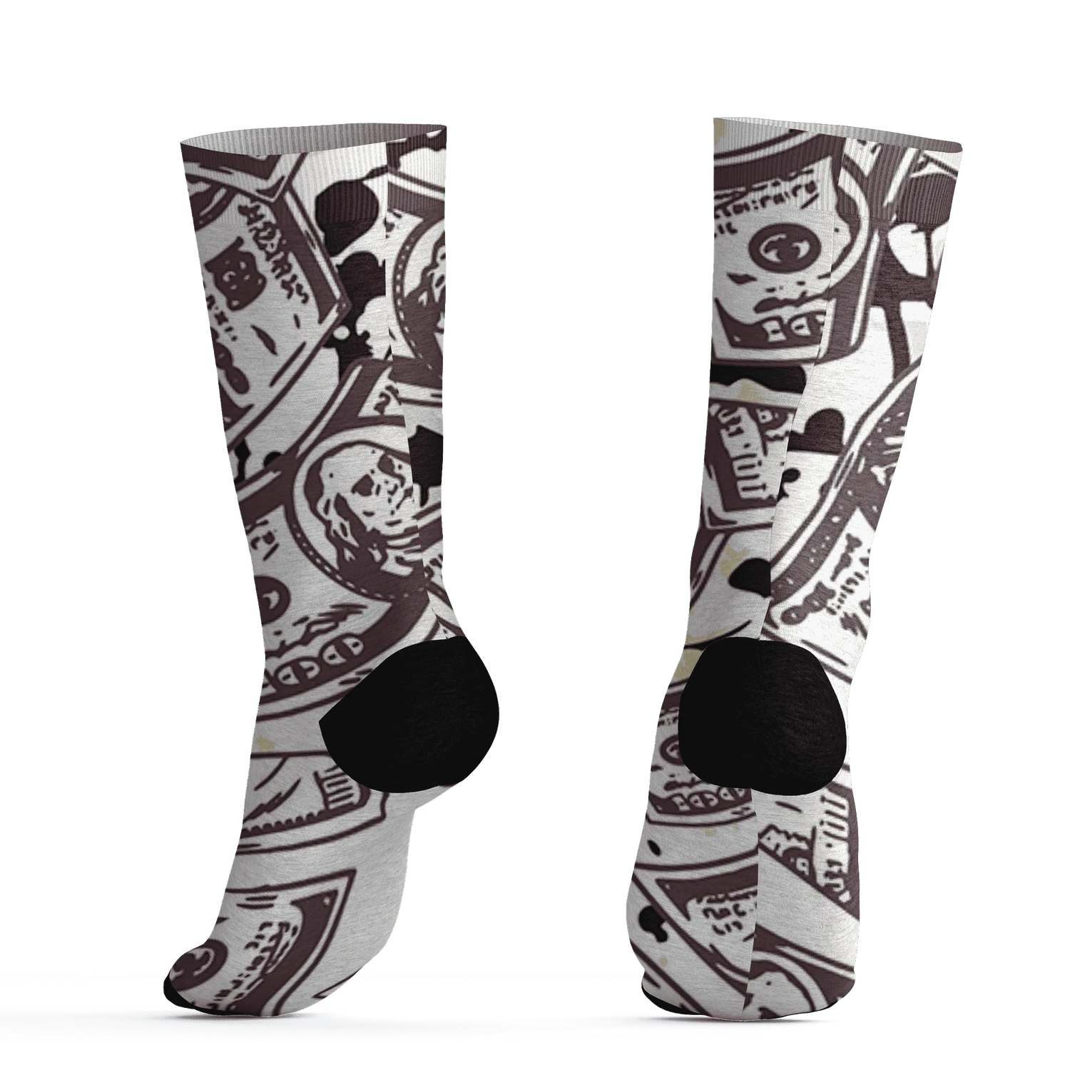Burgundy-Crush-3s-Socks-Match-Money-Motive-BER-3D