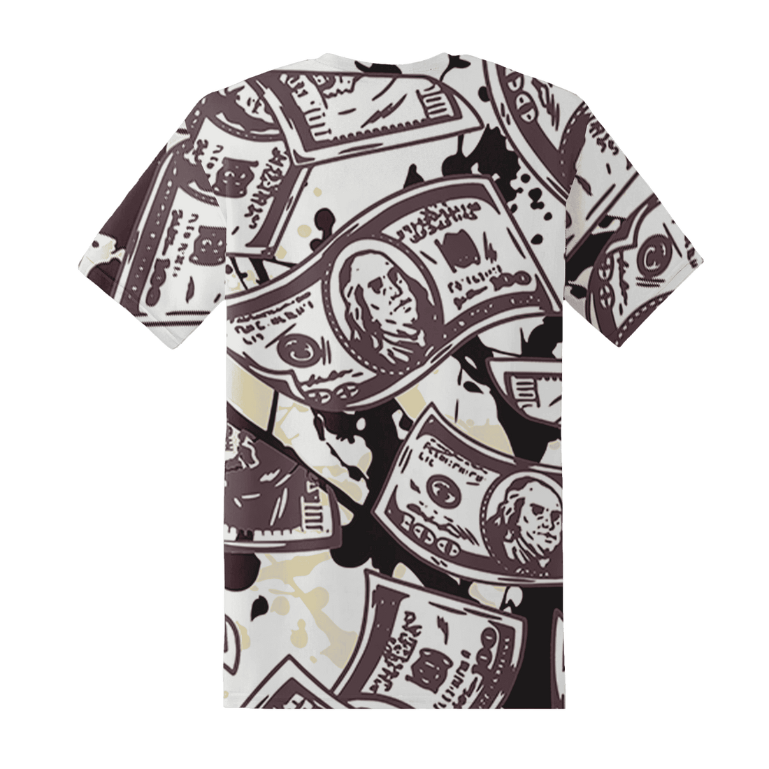 Burgundy-Crush-3s-T-Shirt-Match-Money-Motive-BER-3D