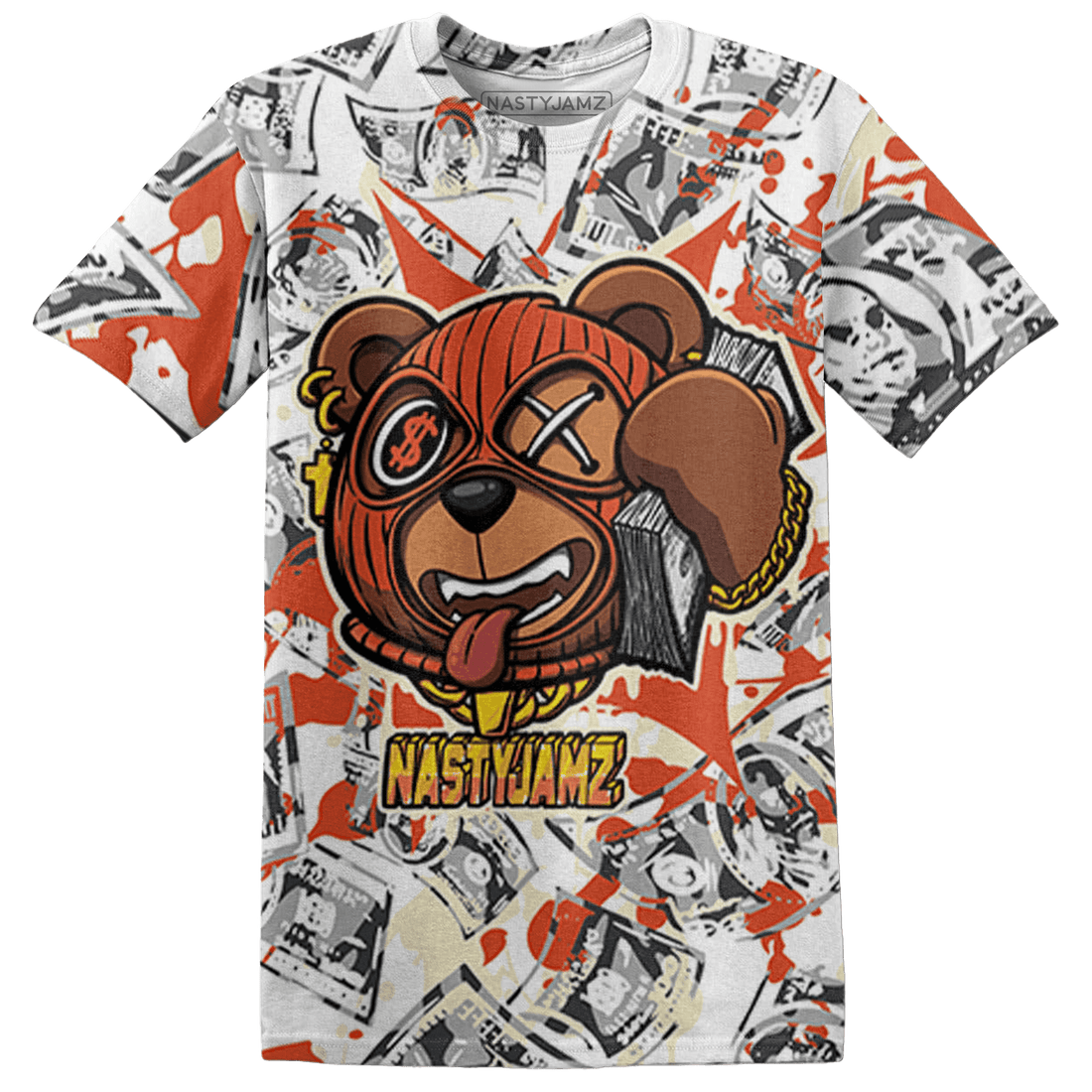 Georgia Peach 3s T Shirt Match Money Motive BER 3D All-Over Print - NastyJamz
