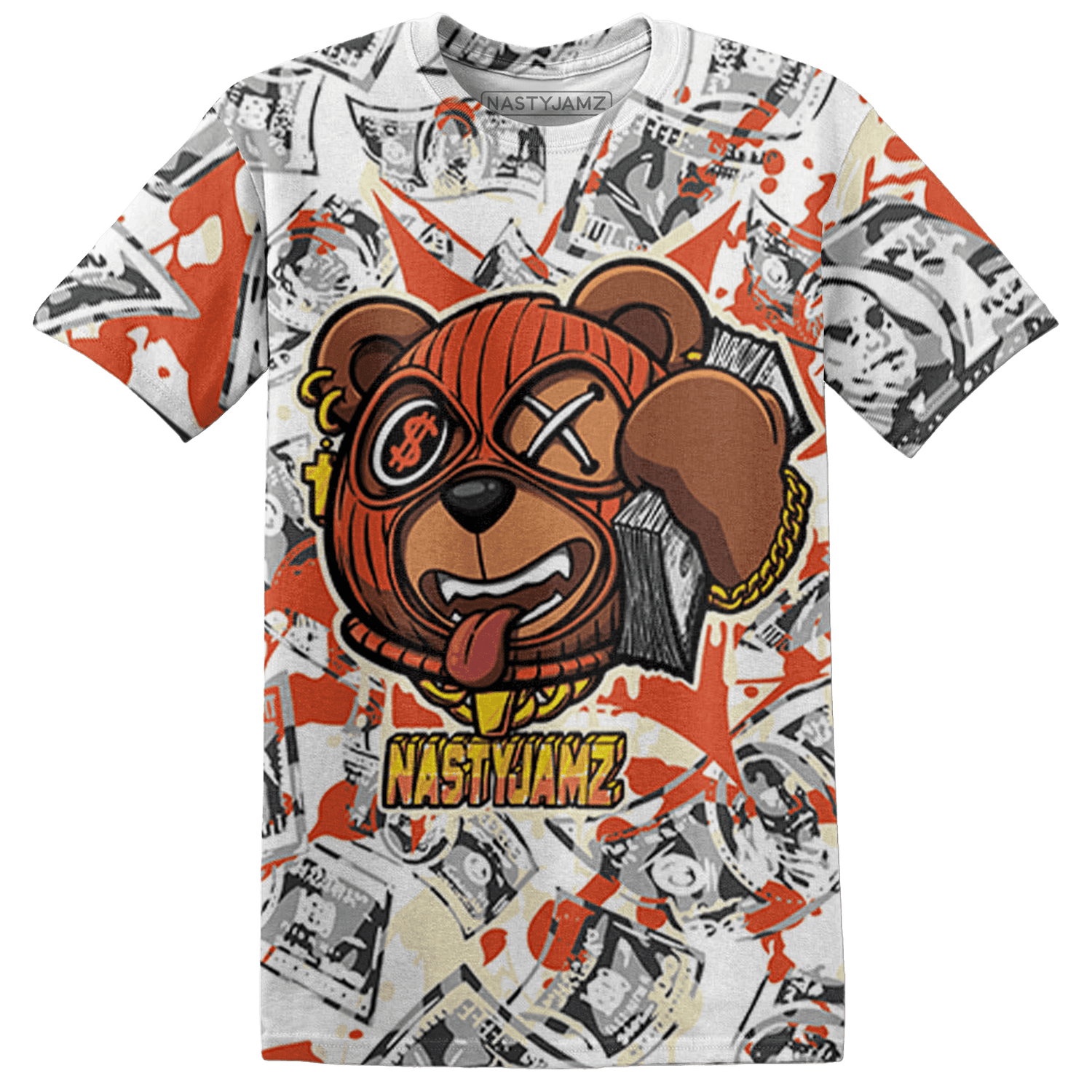 Georgia Peach 3s T Shirt Match Money Motive BER 3D All-Over Print - NastyJamz