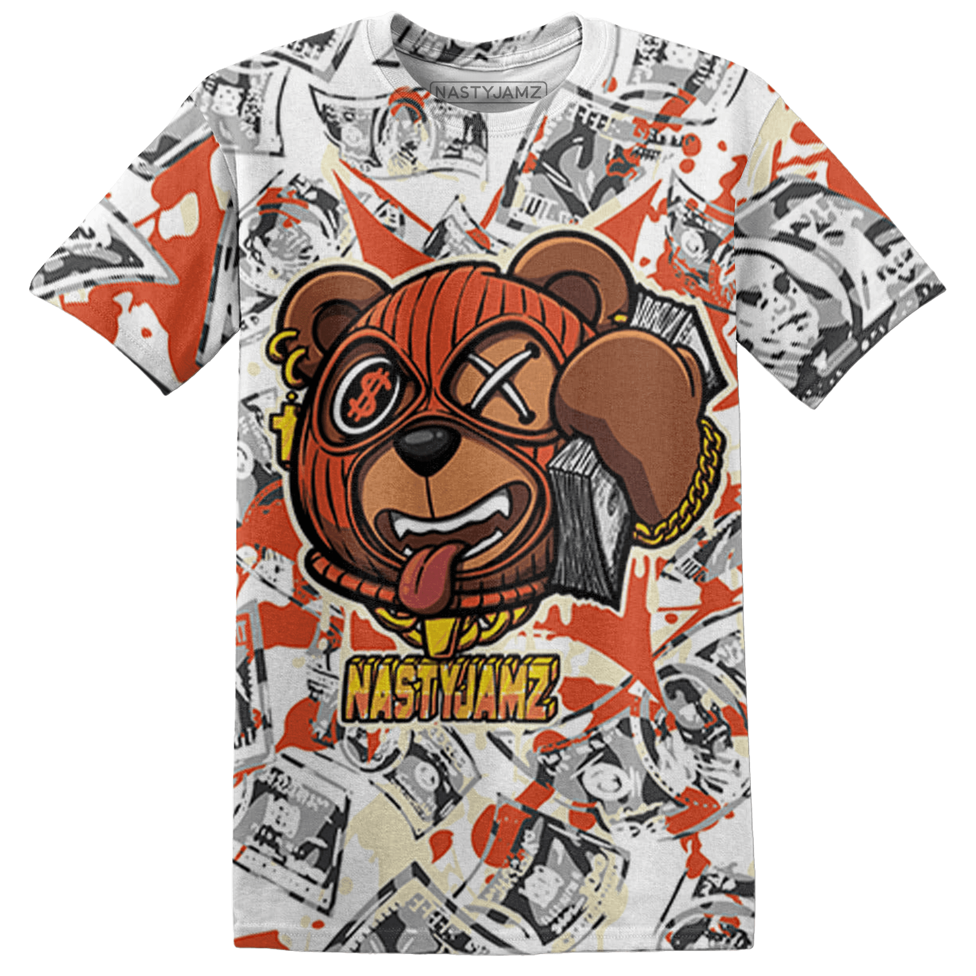 Georgia Peach 3s T Shirt Match Money Motive BER 3D All-Over Print - NastyJamz