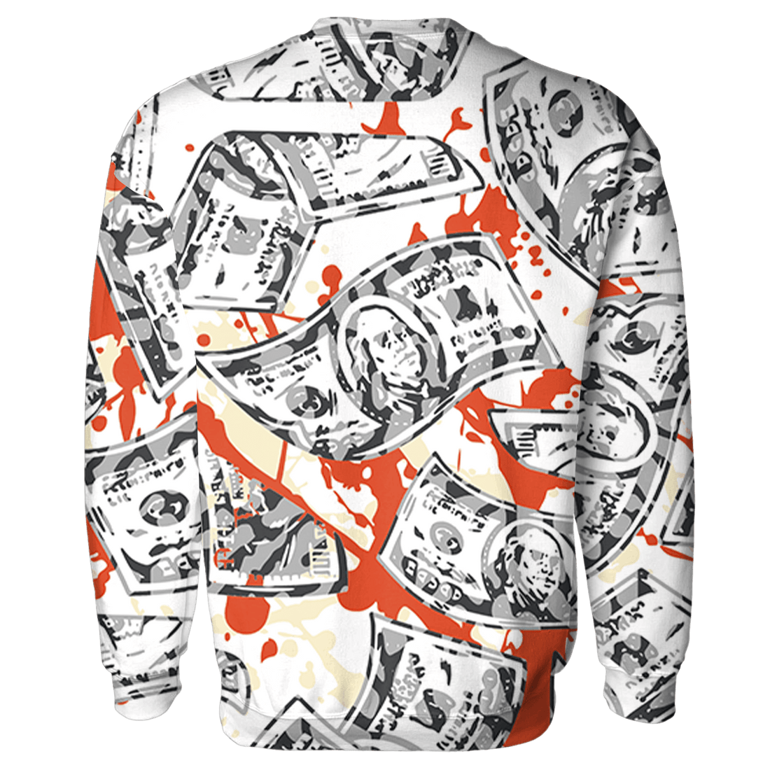 Georgia Peach 3s Sweatshirt Match Money Motive BER 3D All-Over Print - NastyJamz